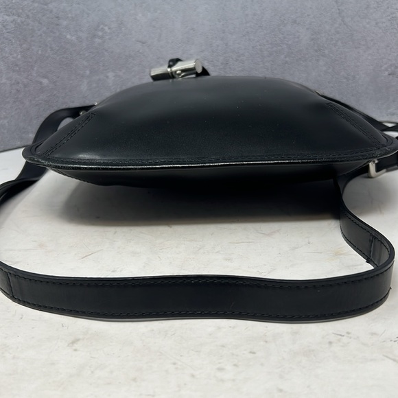 Black Longchamp Leather Crossbody.  EUC. - Picture 6 of 13
